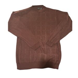 Elegant Brown Crewneck Sweater for Men